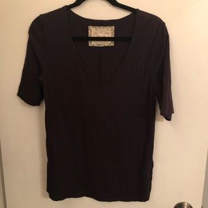 burgundy short sleeve shirt